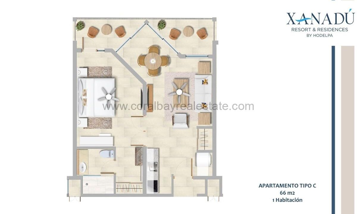 1-Bed-1-bath-66-m2-C